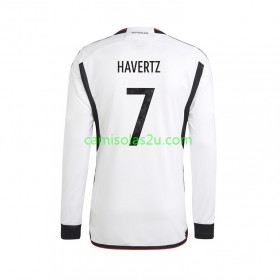 Camisolas de futebol Alemanha Havertz 7 Equipamento Principal World Cup 2022 Manga Comprida